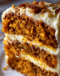 easy carrot cake recipe simple slice with cream cheese frosting