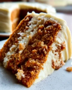 best carrot cake recipe moist slice with cream cheese frosting