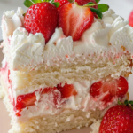 Strawberry Whipped Cream Cake