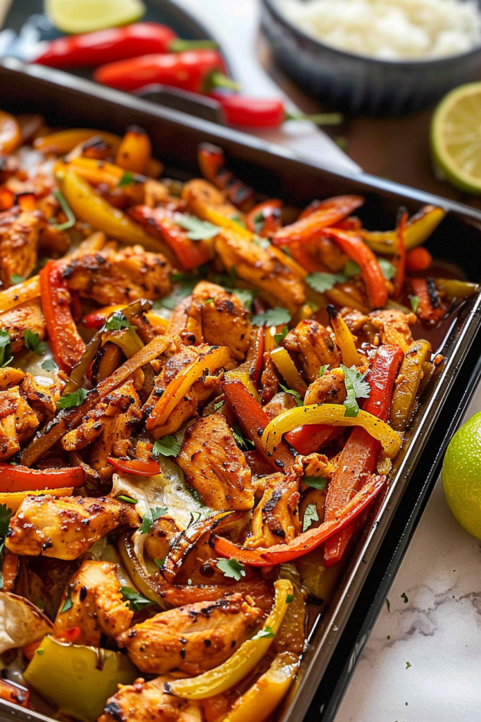 Oven Baked Fajitas Chicken