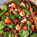 Best Strawberry Spinach Salad with Poppy Seed Dressing