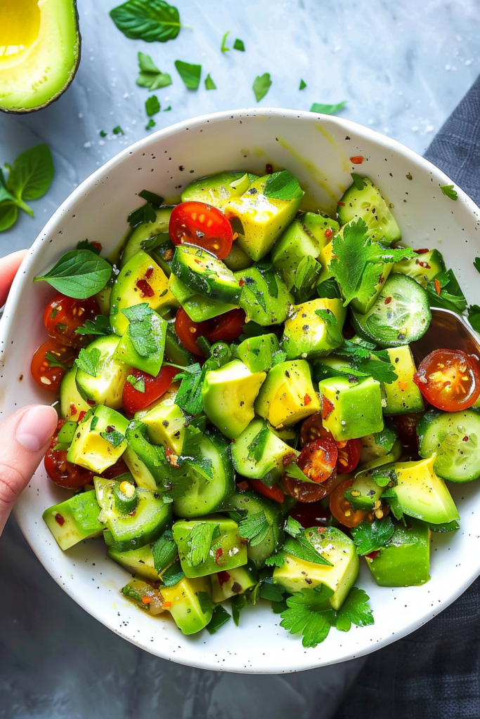 Creamy Avocado Salad Simple Recipe for Summer