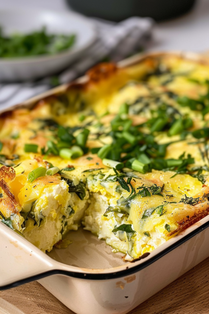 Fluffy Cottage Cheese Egg Bake for Easy Mornings
