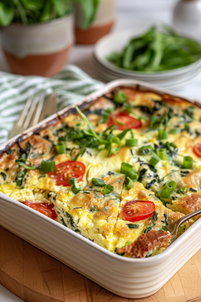 Savory High Protein Breakfast Bake: Easy Morning Meal Prep