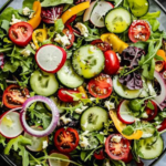 Classic Spring Mix Salad with Zesty Dressing