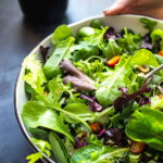 Baby Greens Salad with Sunflower Seeds & Tangy Honey Mustard