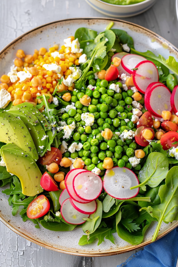 Spring Chopped Salad: Bright Greens with Pistachios & Herbs