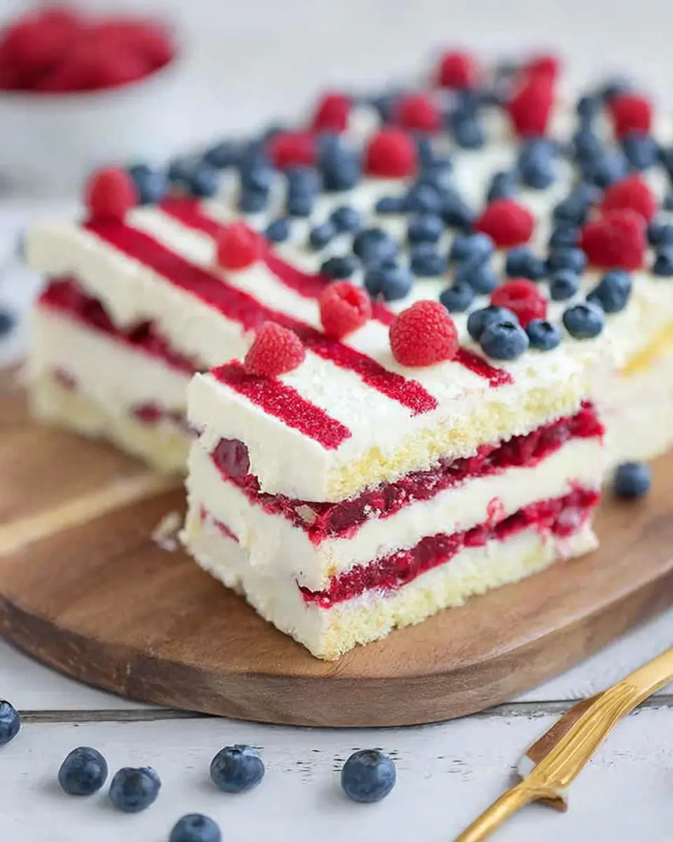 Decorate an American Flag Cake for the 4th of July