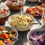 easy cookout side dishes with pasta salad fruit and fresh summer sides
