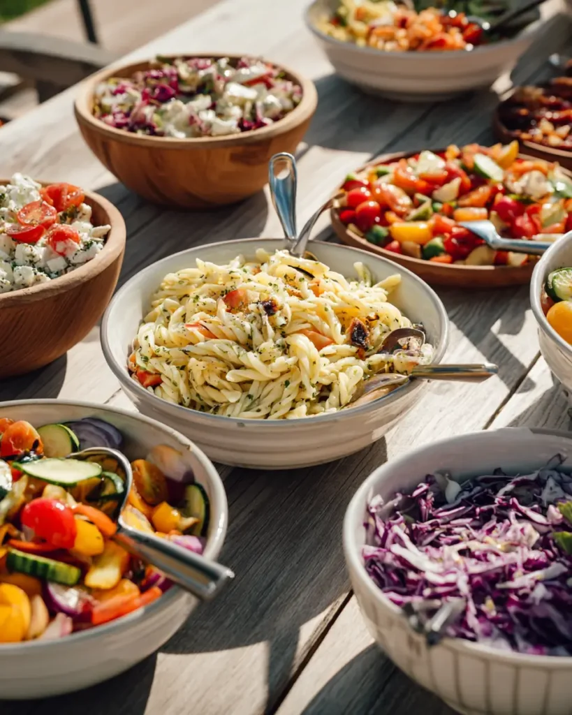 easy cookout side dishes with pasta salad fruit and fresh summer sides
