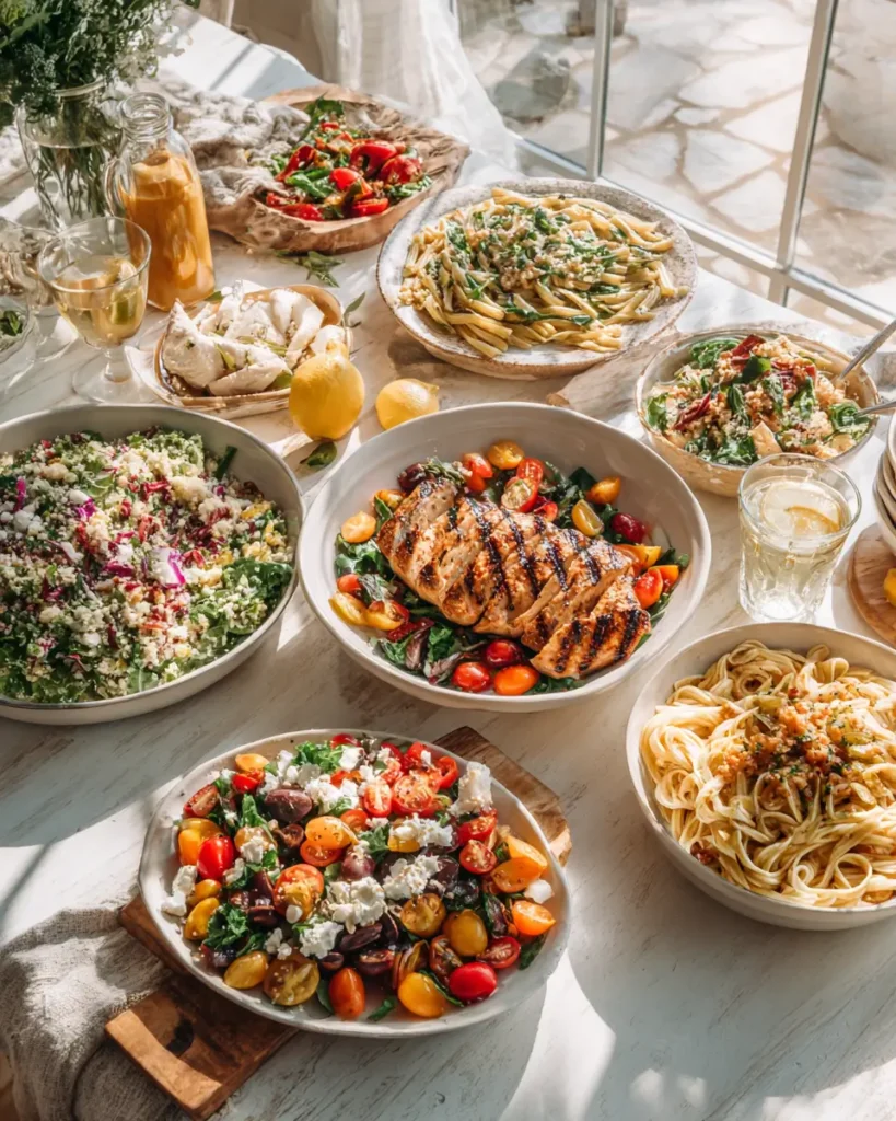 easy summer dinner ideas for family with fresh meals and colorful dishes