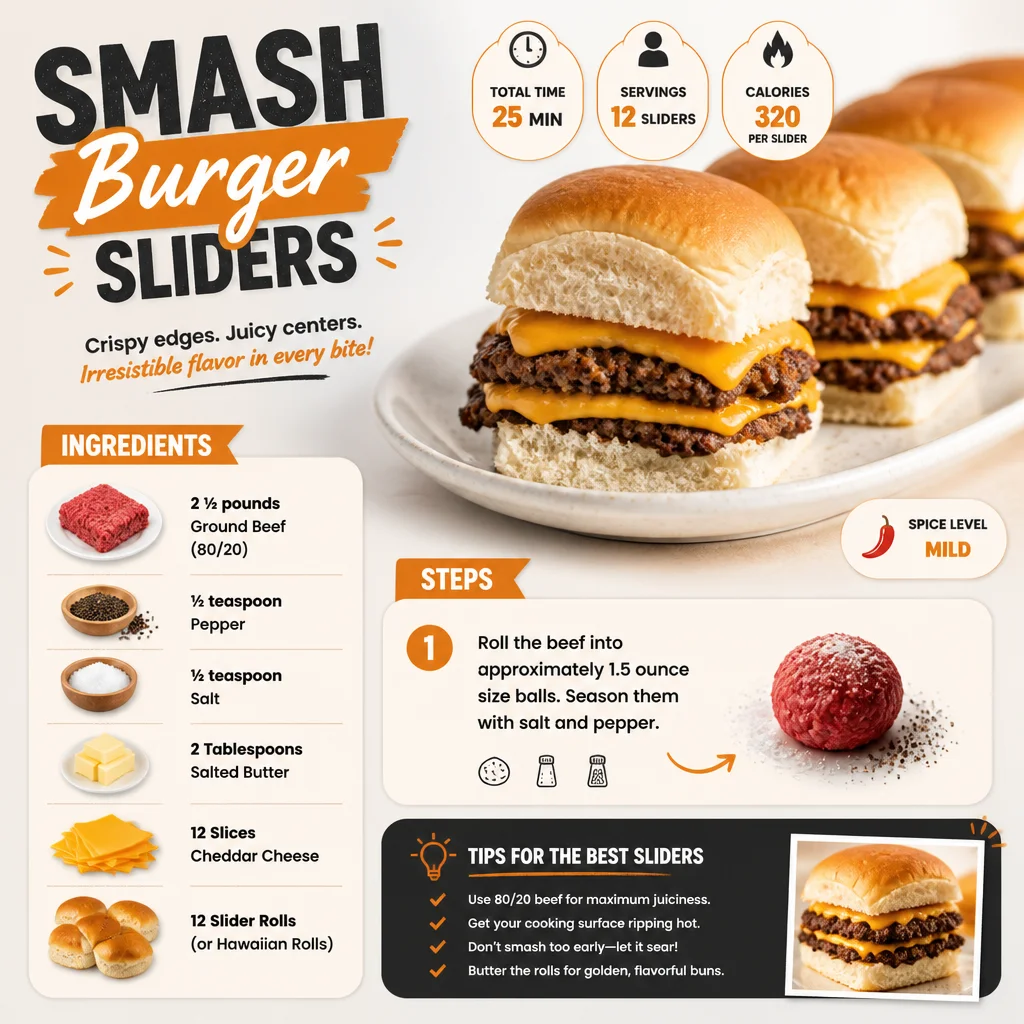 Delicious Smash Burger sliders served with toppings on a wooden platter