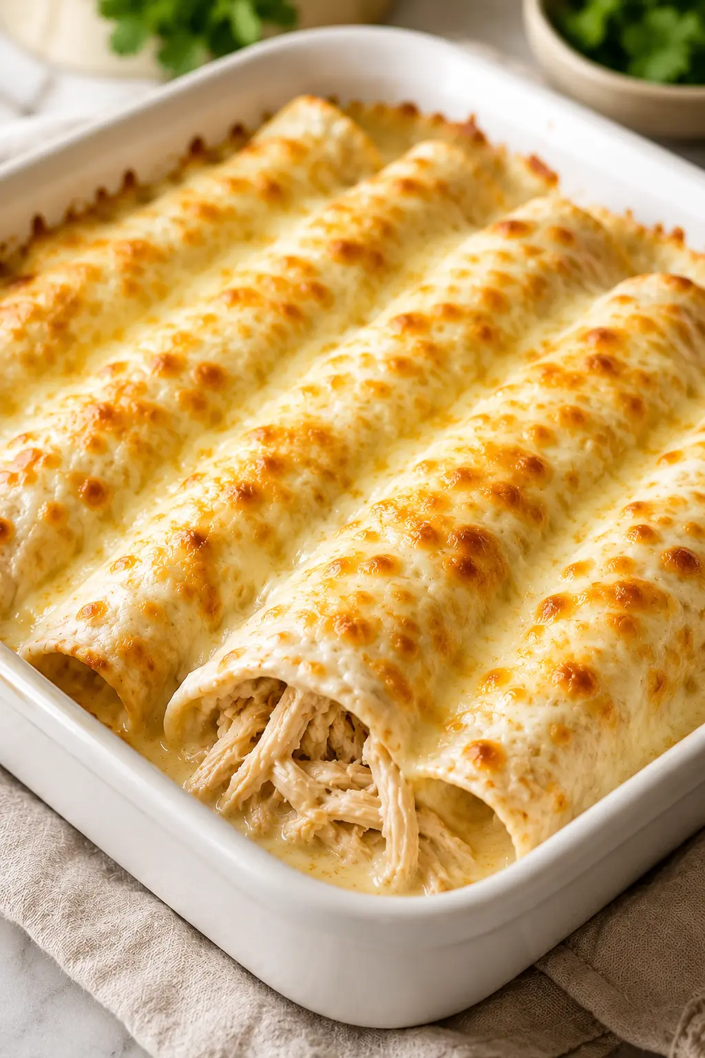 Creamy Chicken Enchiladas