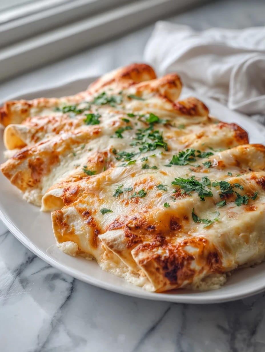 Irresistible Creamy Chicken Enchiladas Recipe
