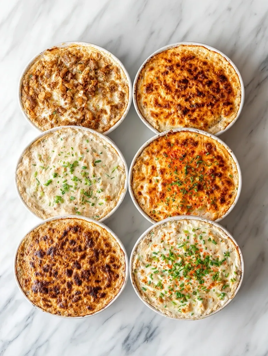 Spicy variations of philly cheesesteak queso dip with red pepper flakes and jalapeños.