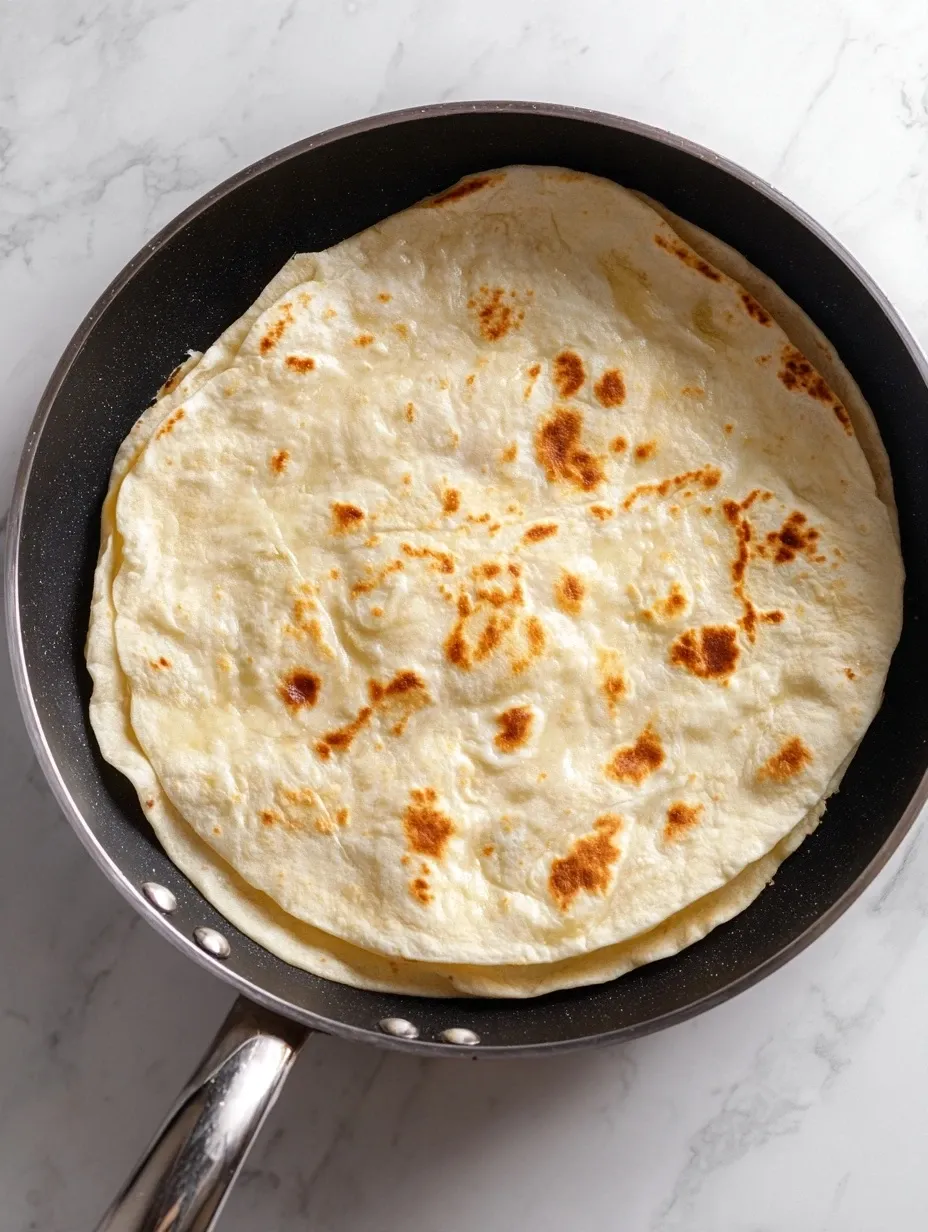 Soften Tortillas for the white chicken enchiladas (step 1)
